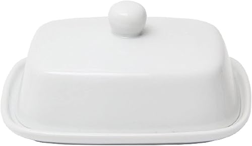 Mantequillera con tapa para encimera, soporte para mantequilla de cerámica con cubierta hermética, recipiente de mantequilla para encimera o