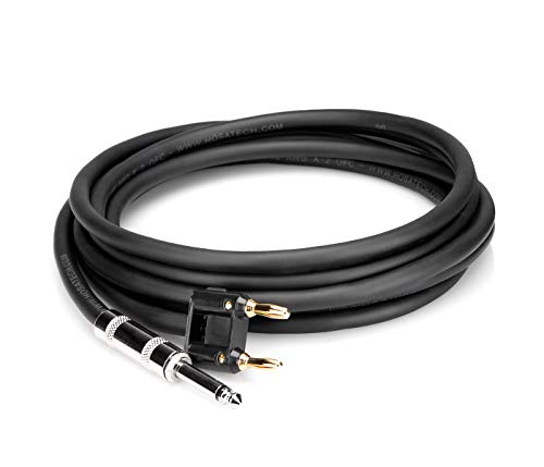 Hosa Skj-603Bn Speaker Cable, Hosa 1/4 In Ts To Dual Banana, 3 Ft #TOP3