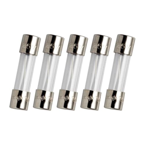 Fusible en verre temporisé T1,5a haute tension 250V avec filament haute précision lot de 5