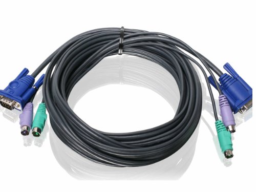 Image of IOGEAR G2L5005P KVM Cable 5 m KVM Cable; Black (5 m, Black)
