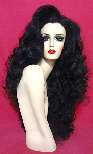 black drag queen wig