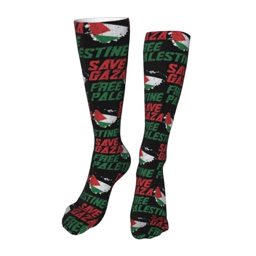 Free Palestine 20-Inch Sports Sock