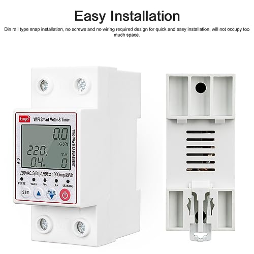 Namolit Tuya WiFi Inteligente Religamento Automático Protetor Multifuncional Monitoramento de Tensão