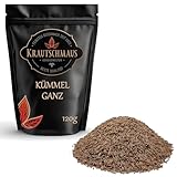 120g Kümmel ganz von Krautschmaus, Kümmelsamen, Kümmelsaat, echter Kümmel Gewürz, Kümmeltee