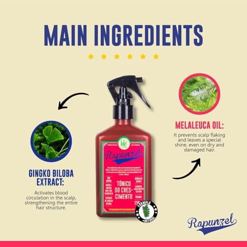 Tônico de crescimento Rapunzel, Lola Cosmetics