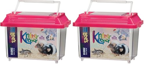 Lee's Kritter Keeper, Mini Rectangle w/Lid (Colors May Vary) (Pack of 2)