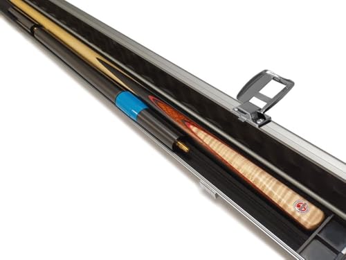 Dunns snooker cue - One piece maple snooker cue, with extensions and case, cue set, Model Crown