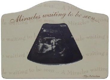 Miracle Waiting To Be Seen Sonogram Picture Frame Color: Mocha Latte’ Coffee & Cream