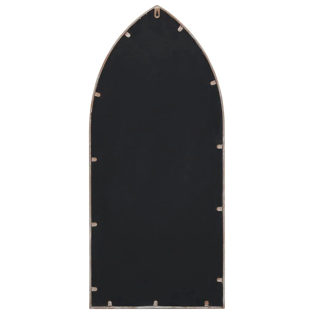 Générique Miroir de Jardin Rectangulaire 100x45 cm en Fer et Verre, Design Antique, Usage Extérieur - Idéal pour Espaces Verts ou Terrasses