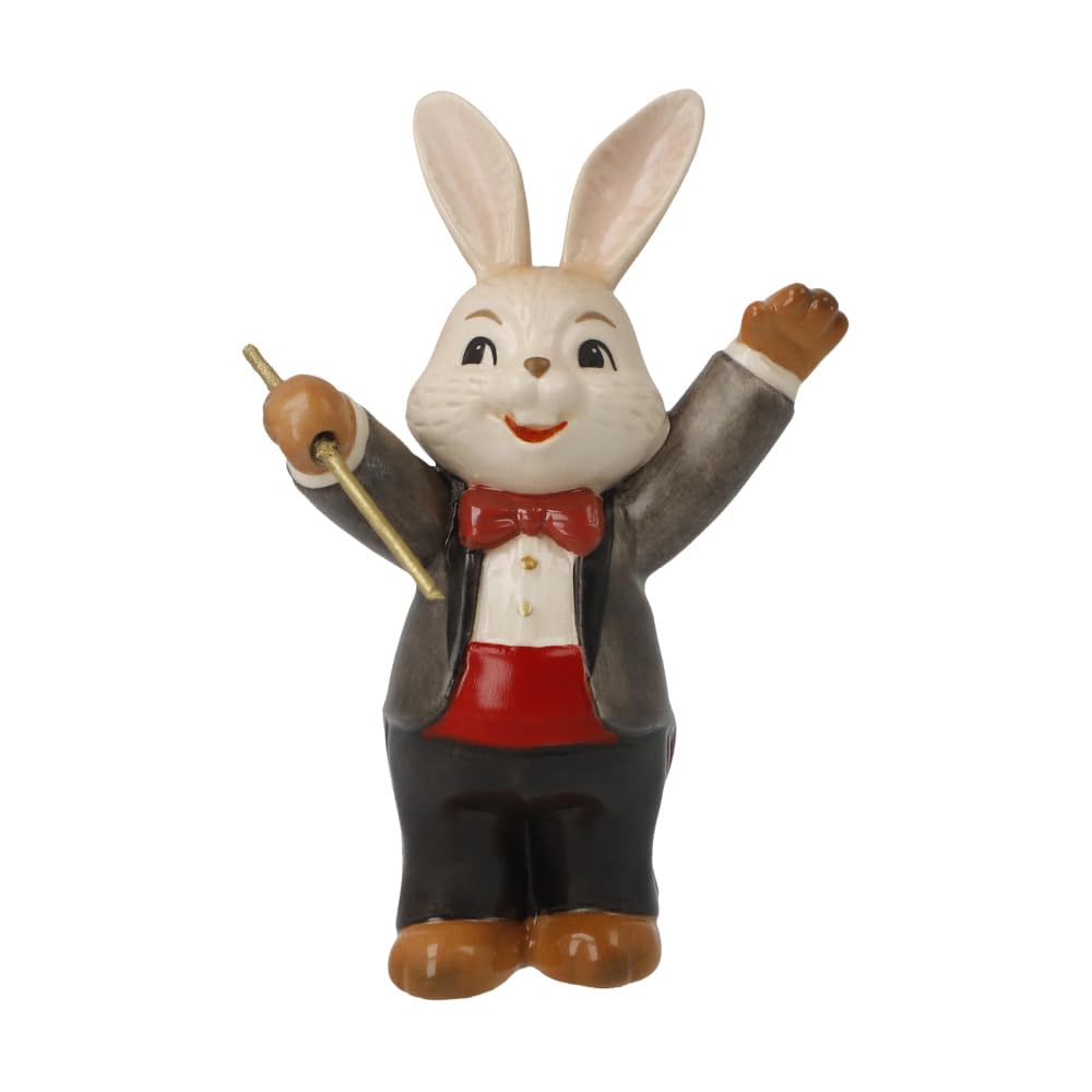 Figurine de Lapin Goebel Chef d'orchestre en porcelaine pour Pâques