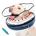 Inflatable Dog Cone Collar Soft Dog Cone Alternative After Surgery to Stop Licking for Large Medium Dogs Recovery Donut Cone Adjustable Neck Collar with Enhanced Anti-Licking Guard Shield,Shark Blue,M