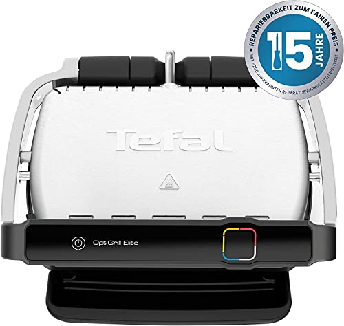 Foto von Tefal Kontaktgrill, Edelstahl/Schwarz, 30x20 cm