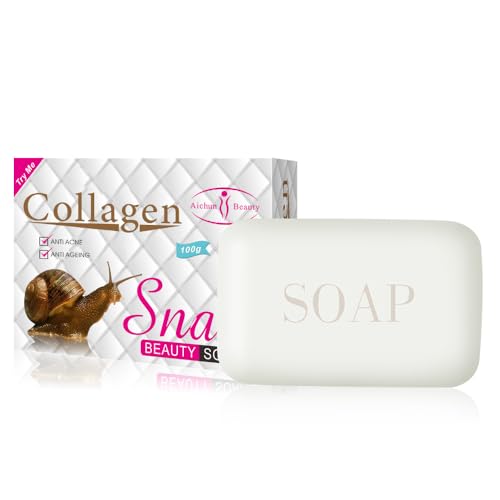 AICHUN BEAUTY Snail Beauty Soap Face Wash Bar 100g/ 3.38oz