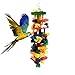 alfyng Bird Parrot Knots Block Tearing Chewing Toy, Multicolored Wooden Bird Parrot Toy Suitable for Macaws cokatoos, African Grey and a Variety of Amazon Parrots (Large Size - 13.8 Inch)
