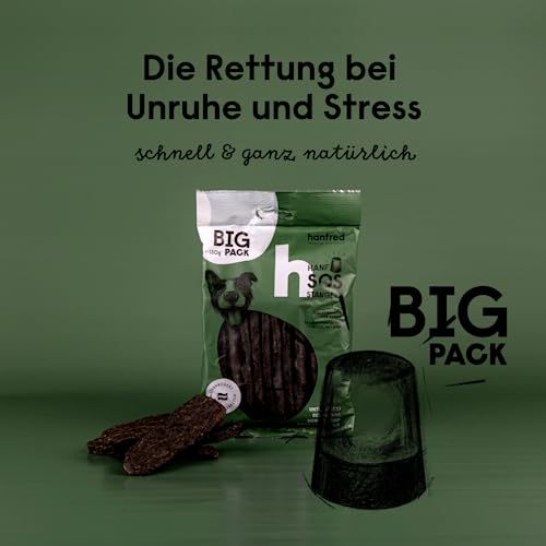 SOS Big Pack Stangerl Wild, Hundesnack mit Kräuterpulver, Snack für Hunde, Futterergänzung, getreidefrei, bei Unruhe, gegen Stress, 3 x 130g