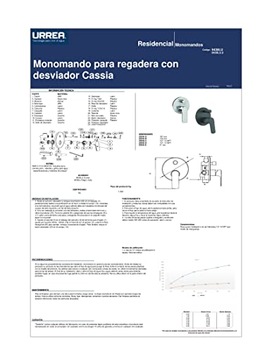 Monomando para regadera con desviador 5 Imagen adicional