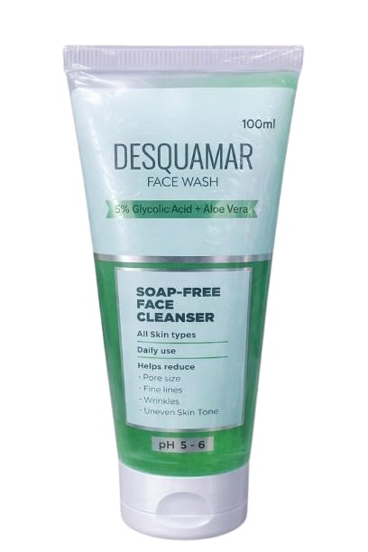 Face Wash | Soap-Free Face Cleanser with Glycolic Acid & Aloe Vera | Gentle Daily Cleanser | 100ml-image-47