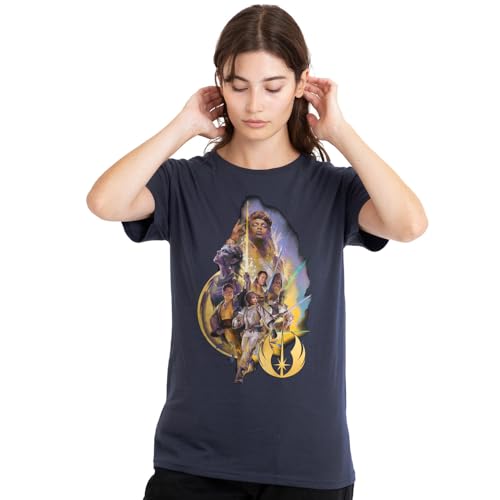 T-shirt Star Wars The Acolyte femme bleu marine confortable sans pli