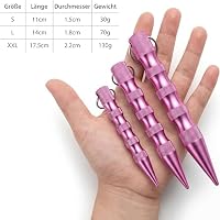 RaptorGrip Kubotan Selbstverteidigungs-Schlüsselanhänger Pink XXL(17,5 cm) – Ansicht 7