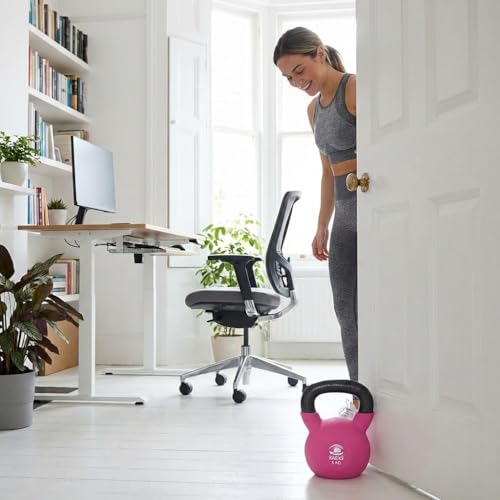 Image of Kakss Half Coating Neoprene Kettlebell (PINK, 5 KG)