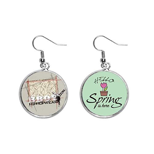 Pendientes hip hop graffiti colgantes para regalar a jóvenes amantes del rap