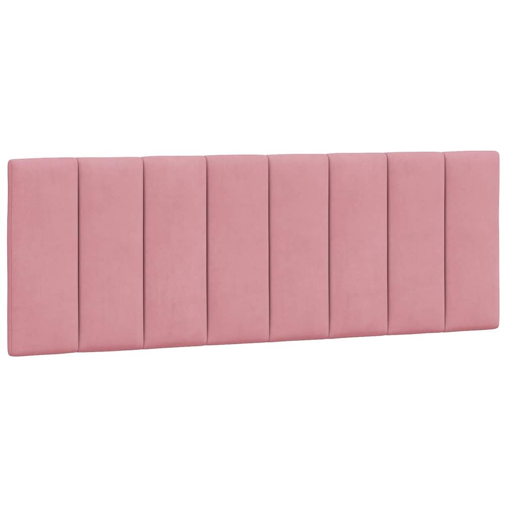 vidaXL Cabecero de Cama Acolchado Terciopelo Rosa 140 cm