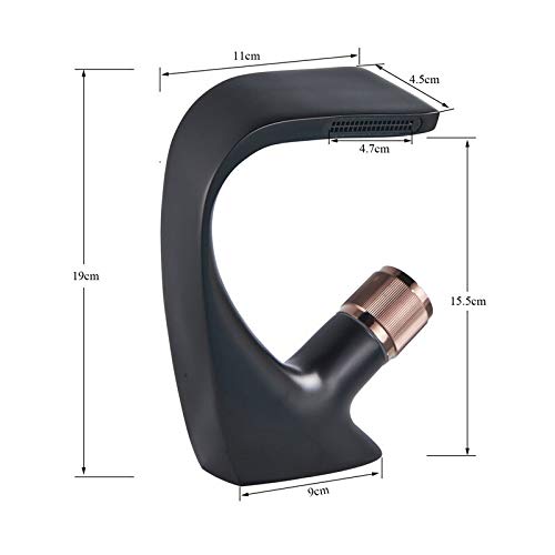 Grifo de lavabo cascada en latón cromado con diseño moderno para baño 2