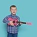 Kisangel 23.11 Inch Folk Acoustic Guitar 6-String Basswood Beginner Guitar for Kids Ages 5-9 Music Instrument for Learning and Practice