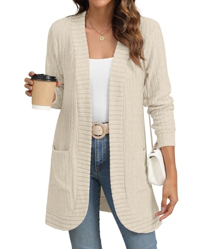 YSYOKOW Women Long Sleeve Open Front Cardigan...