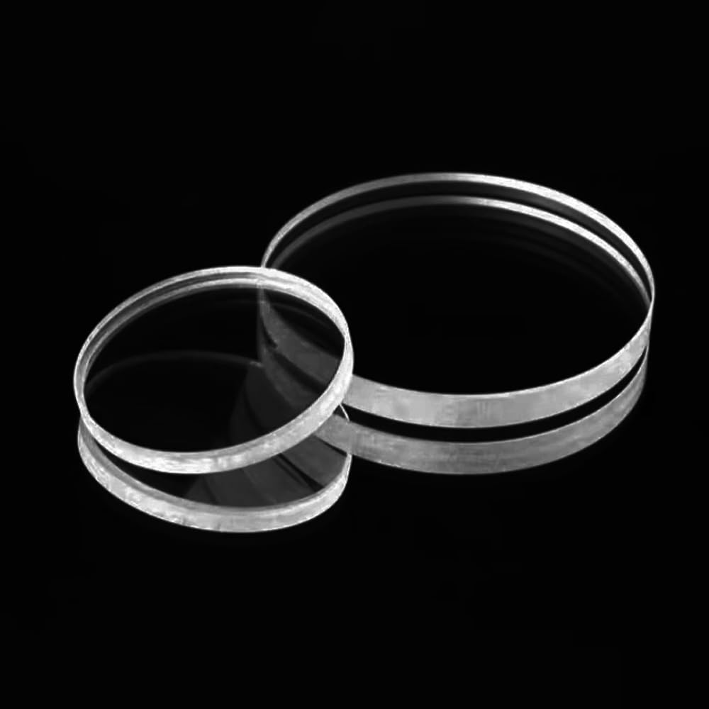 Lámina de cristal óptico ultrafina de fluoruro de magnesio (MgF2) - Lente premium for investigación científica y uso óptico (1 unidad)(Disc 38 * 31.25mm)