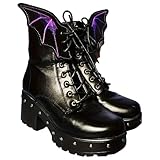 Black Purple Bat Wings Shoes Buckle Elegant Removable Versatile Shoe Accessories for Beautiful Boots Shoes