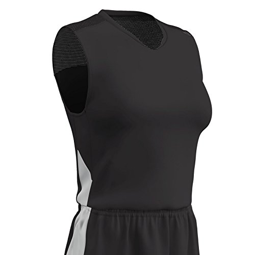 Maillot de basketball pour femme Champro BBJ13WBWL noir et blanc taille L