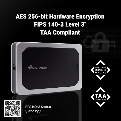 Image of DataLocker DL4 FE DL450-SSD-2TB-FE 2 TB Portable Rugged Solid State Drive - External - TAA Compliant - FIPS 140-3 Level 3 (Pending)*