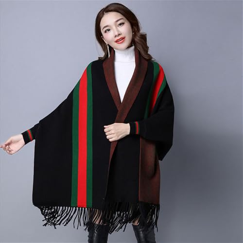Spring and Autumn tassel ladies scarf, windproof and cold-proof shawl, party cape women wraps3