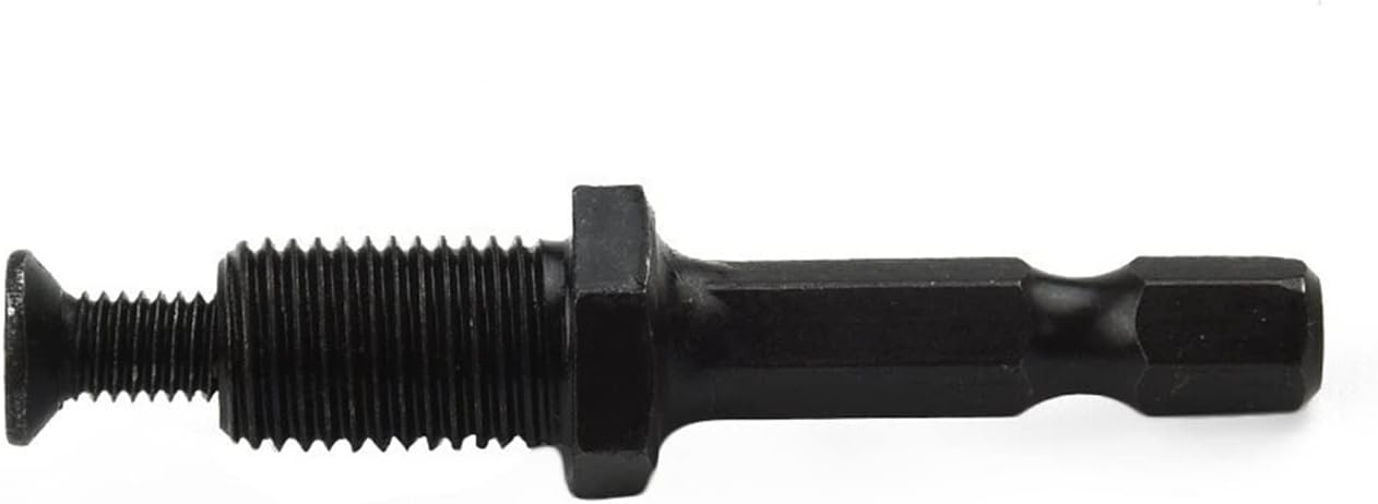 1/4 Hex Shank Adapter to 3/8inches -24UNF Male Thread Screw for Drill Bit Chuck 1/4 Hex Shank Adapter to 3/8inches-24UNF Male Thread Screw Chuck