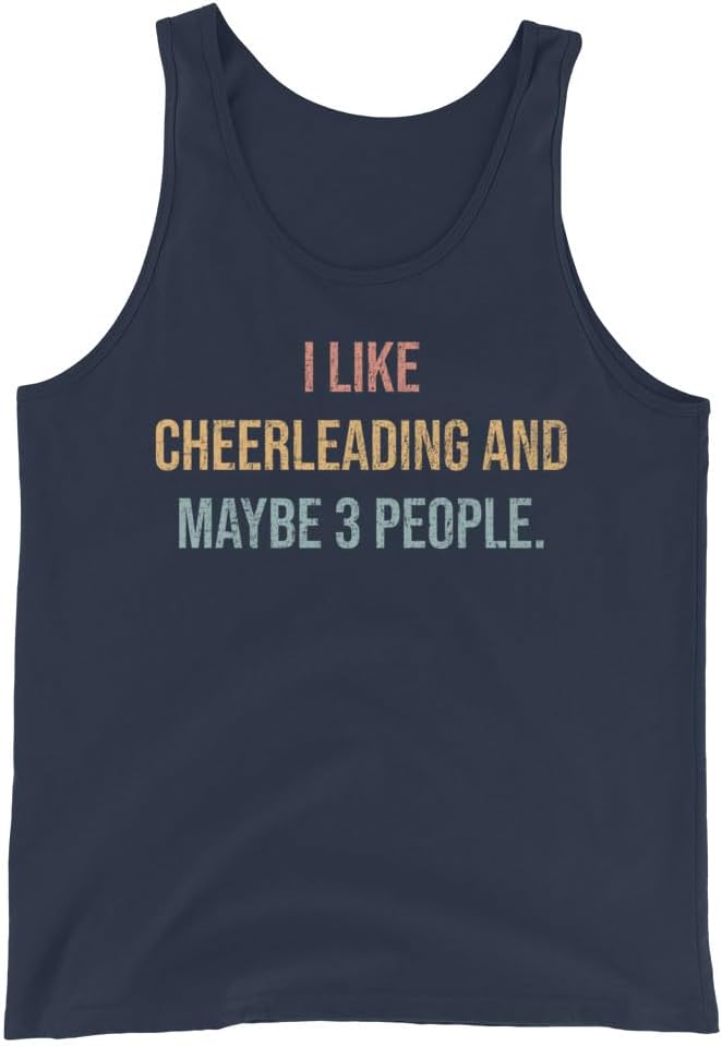 Cheerleading Tank Top, I Like Cheerleading and Maybe 3 People #25D82