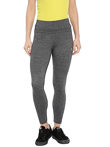 Image of Macrowoman W-Series Active Yoga Tights for Women in Poly Cotton Stretch with High Waist & Pocket for Yoga & Cycling