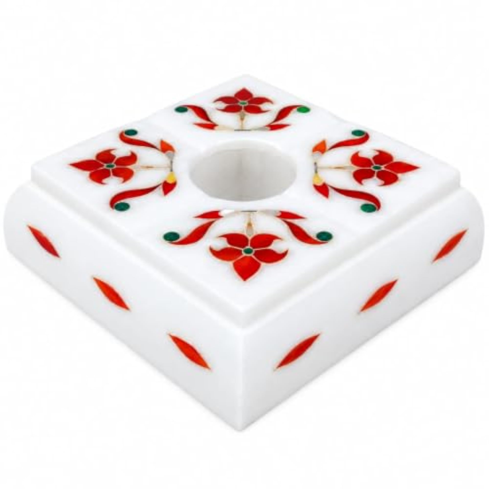 India Art White Marble Ashtray