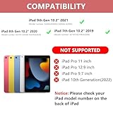 Keyboard Case for iPad 9th Generation 10.2 inch 2021, Multi-touch Trackpad & 7 Color Backlight & 360°Flip Hard-shell, Slim Keyboard Case with Pencil Holder, for iPad 9th/8th/7th Gen,UK Layout - Image 2