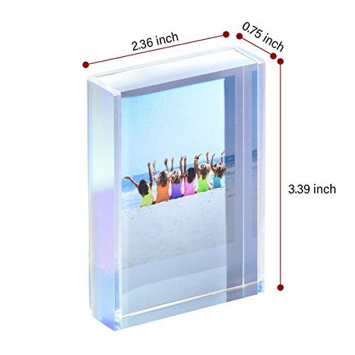 Phattopa Instax Mini Photo Frames 2X3, Polaroid Picture Frame, Iridescent Acrylic Picture Frames For Desktop & Tabletop, Mini Instant Photo Frames For Fujifilm & Polaroid Film (3 Pack) #TOP3