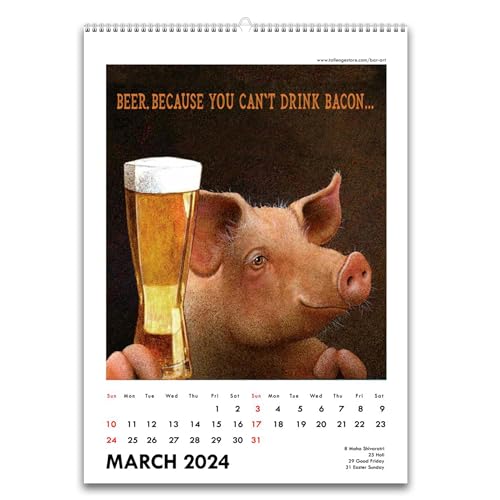 Image of Tallenge - Brew Poster Collection - 2024 desk Calendar - 6 x 9 Inches (Paper, Desk Calendar)