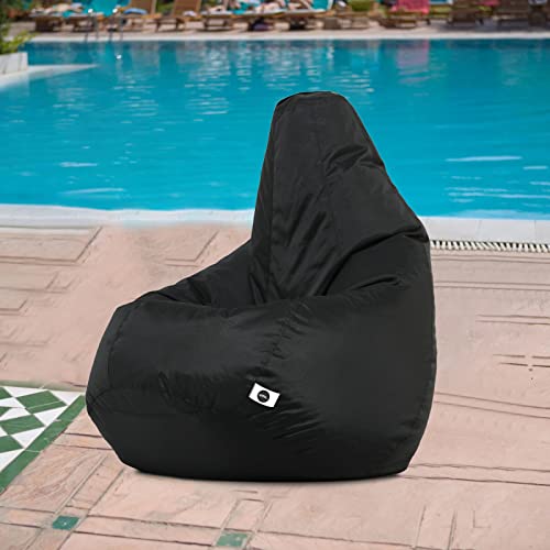 Image of Amazon Brand - Umi. Classic All Weather /Outdoor Bean Bag Cover (Without Beans) Black, Size- XXXL