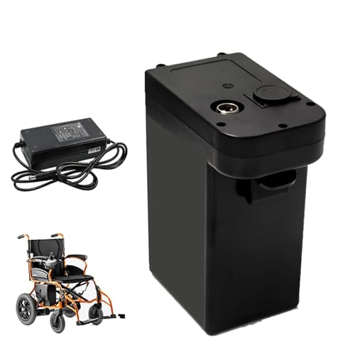 HJGHY 24v,12Ah, Batería de Litio de 24 V 10 Ah, 12 Ah, 15 Ah, 16 Ah, 19,2 Ah para Silla de Ruedas eléctrica y Scooter de Movilidad. Batería de 24 voltios para Motor de Silla de Ruedas.
