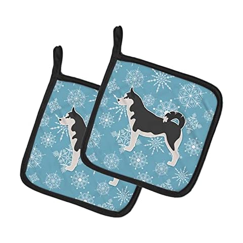 Caroline's Treasures Winter Snowflake Pot Holders Cover