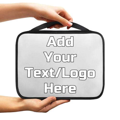 Image of Custom Bible Covers for Men Women Personalized Bible Cover Case Add Your Picture Text Name Image Customizable Scripture Bags with Handle Zipper, White