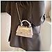 Mini Silver Purses for Women Y2K Small Top Handle Crossbody Bag Stylish Clutch Shoulder Handbag for Cocktail Party Prom