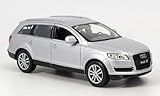 Maßstab : 1:24 Audi Q7, silber, Modellauto, Fertigmodell, Welly 1:24