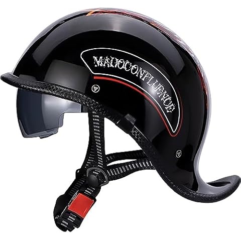 Letetexi Vintage Leather Half Face Helmet Cover