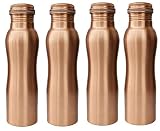 Solid Pure copper Indian handmade Ayurveda Health Beneficial Drink ware Bottle Jointfree Leakproof D