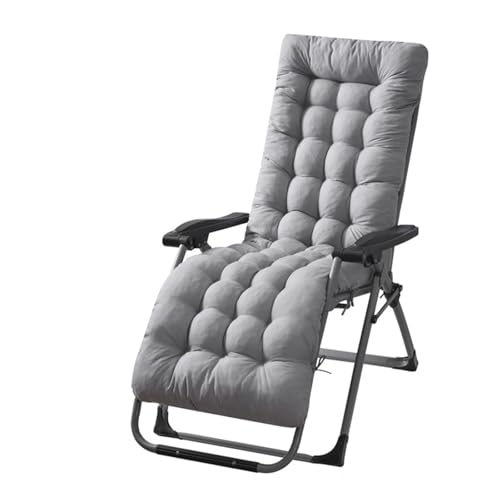 JCXIOC Chair Pads Patio Chaise Lounge Cushions Sun Lounger Cushions Pad Lounge Chair Cushion for Travel Holiday Indoor Outdoor(Grey)